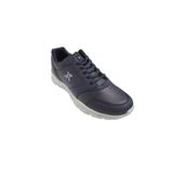 Luttoon 4154-24 Deri Anatomik Hafıza Taban Erkek Sneaker Lacivert Gri