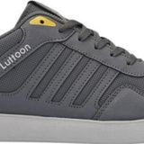 Luttoon 4189-24 Deri Anatomik Hafıza Taban Kadın Sneaker Füme Sarı