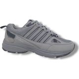 Luttoon Lutton 215 Unisex Gri Bağcıklı File Yürüyüş Koşu Büyük Numara Spor Ayakkabı 45 46 47 48