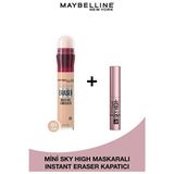 Luua Maybelline New York Instant Anti Age Eraser Kapatıcı - 01 Light & Mini Sky High Maskara 4.5 ml - Kahverengi