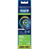 Luua Oral-B Cross Action Cleanmaximiser Black Edition Diş Fırçası Yedek Başlığı 4'lü - siyah beyaz