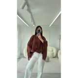 LUUNA STORE TARÇIN ELİSE PELERİN ŞİFON BLUZ