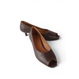 luuq shoes JERRY İçi Hakiki Deri Burnu Açık Topuklu Ayakkabı