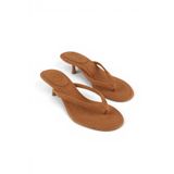 luuq shoes SOLENZE Parmak Arası Topuklu Terlik