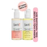Luv It Çift Aşamalı Temizlik Sağlayan Sebum Dengeleyici Cilt Bakım Seti