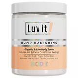 Luv It Glikolik Asit Vücut Peelingi Pirinç Özlü Hyalüronik Asit İçeren 250 ml Body Scrub