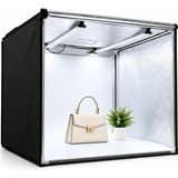 Luve Store Luve Store 80X80 cm Profesyonel LED Işıklı Fotoğraf Çekim Çadırı 126 LED Ürün Fotoğraf Stüdyosu Lightbox