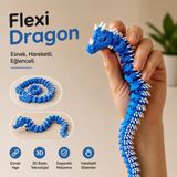 Luvena Flexi Dragon Hareketli Ejderha Oyuncak Esnek Eklemli Dragon Figür Masaüstü Dekor Stres Oyuncağı