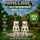 Luvena Minecraft Iskelet Anahtarlık Seti Sevimli Karakter Figür Anahtarlık Çanta Aksesuarı