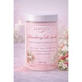 luvesya Çilek Aromalı Nem Tozu 500 ML – Banyo Köpüren Bakım, Manikür Pedikür Nemlendirici SPA Ürünü