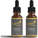 Luvi Aşırı Yıpranmış Ve Dökülen Saçlara Özel Argan Yağı 2 Li Set (50ml+50ml)