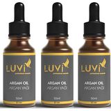 Luvi Aşırı Yıpranmış Ve Dökülen Saçlara Özel Argan Yağı 3 Lü Set (50ml+50ml+50ml)