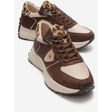 Luvi Bıella Kahverengi Süet Desenli Kadın Sneaker