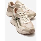 Luvi Calına Bej Yeşil Kadın Sneaker - Bej - Yeşil