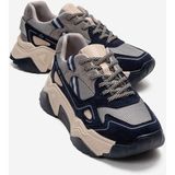 Luvi Fleur Lacivert Süet Kadın Sneaker