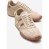 Luvi Flux Bej Süet Kadın Günlük Sneaker