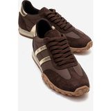 Luvi Flux Kahverengi Süet Kadın Günlük Sneaker