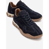 Luvi Lars Lacivert Süet Hakiki Deri Kadın Günlük Sneaker