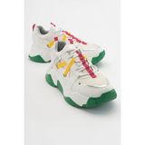 Luvi Leona Beyaz Fuşya Kadın Spor Sneakers - Beyaz - Fuşya