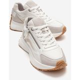 Luvi Rocca Buz Beyaz Fermuar Detaylı Kadın Sneaker