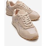 Luvi Sahra Bej Süet Hakiki Deri Kadın Sneaker