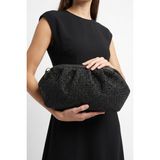 Luvi Vıel Siyah Hasır Dokulu Kadın Clutch Çanta - STANDART