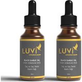 Luvi Yıpranmış ve Dökülen Saçlara Özel Kara Sarımsak Yağı 2'li Set 50 ml + 50 ml