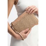 Luvi Zenıx Vizon Desenli Kadın Clutch Çanta - STANDART