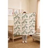 Luvis Home Müslin Bebek Battaniyesi 120 cm x 120 cm – Organik Çizgiler Organic Lines Çok Amaçlı Örtü - Renkli - 120 x 120