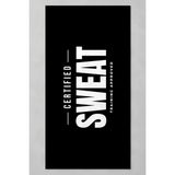 Luvis Store Certified Sweat Yazılı Spor ve Fitness Havlusu 50X100 cm - Siyah - 50 x 100 cm