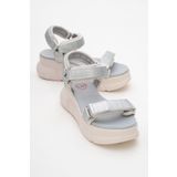 LuviShoes 4760 Lame Kadın Sandalet