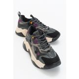 LuviShoes 98-65137 Lecce Siyah Mor Multi Kadın Spor Ayakkabı