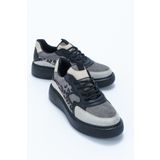 LuviShoes Aere Buz-siyah Kadın Spor Ayakkabı