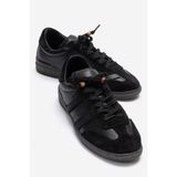 LuviShoes ARDIX Siyah Hakiki Deri Kadın Spor Ayakkabı