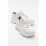 LuviShoes LECCE Beyaz Cilt Kadın Spor Ayakkabı