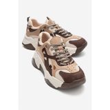 LuviShoes LECCE Kahverengi Süet Multi Kadın Spor Ayakkabı