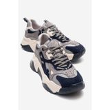 LuviShoes LECCE Lacivert Süet Multi Kadın Spor Ayakkabı