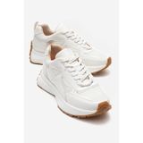 LuviShoes PREMIA Beyaz Cilt Kadın Sneaker
