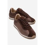 LuviShoes UNICA Kahverengi Hakiki Deri Kadın Spor Ayakkabı
