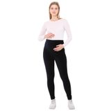 Luvmabelly Beli Ayarlanabilir Kışlık Kadife Hamile Tayt -Lacivert MYRA8051