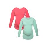 Luvmabelly Hamile T-Shirt Seti,%95 Pamuk%5 Elastan