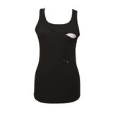 Luvmabelly Maternity 1501_1530 Pamuklu Lohusa Emzirme Atleti, Siyah, XL Beden
