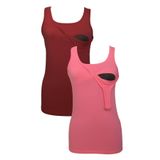 LuvmaBelly MYRA1505_1507 Pembe Bordo Emzirme Atlet Seti