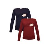 LuvmaBelly MYRA2702-2703 Emzirme T-shirt Seti