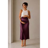 Luvmabelly MYRA9035- Saten Etek -Mor