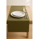 Luvora Home Nova Serisi Keten Runner - Haki