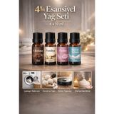 luvroshe 4 Adet Uçucu Yağ Buhurdanlık Esansı Oda Kokusu Esansiyel Yağ 10ml Humidifier