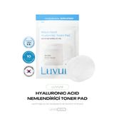 LUVUM Hyalüronik Asit ve Cadı Fındığı İçeren Nemlendirici Tonikli Ped Toner Pad 10 adet