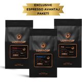 Luwacof Exclusive Espresso Avantaj Paketi 3 x 750 gr Çekirdek Kahve Zengin Lezzet Deneyimi