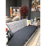 Luwino Home Koltuk Örtüsü , Oturma Alanını Kaplayan , Tv Şalı , Throw ,yatak Örtüsü , Çok Amaçlı Örtü , Antrasit Renk 115X200 cm - 115 x 200 cm